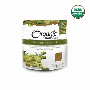 Cung cấp vitamin C và chất chống oxy hóa. Bột Amla hữu cơ Organic Traditions 200g