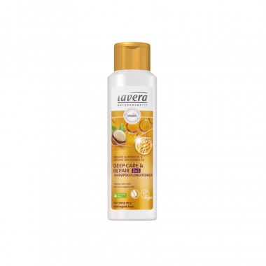 Dầu gội Lavera 2in1 gội và xả cho tóc khô, hư tổn 250ml