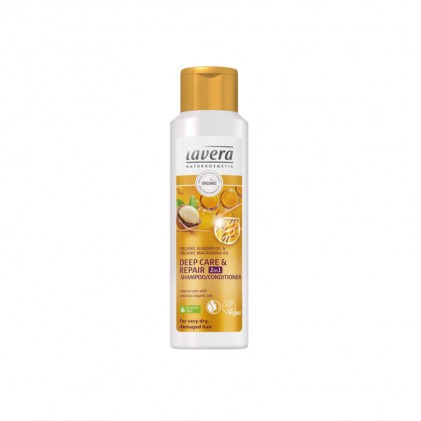 Dầu gội Lavera 2in1 gội và xả cho tóc khô, hư tổn 250ml