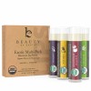 Dưỡng môi hữu cơ hương hoa quả Beauty By Earth Exotic Multi-Pack Beewax Lip Balm 3