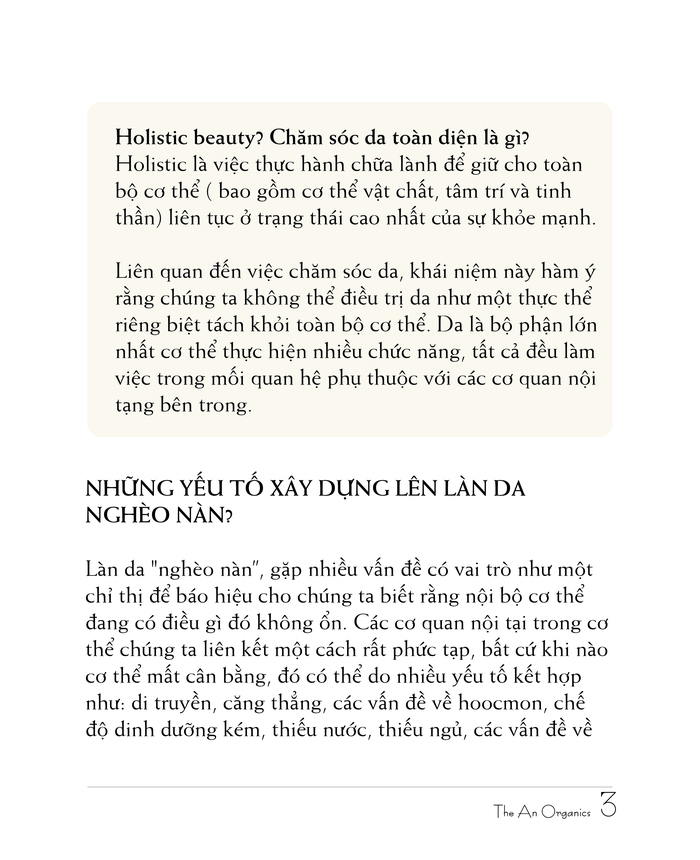 Chương 1 4 Ebook chăm sóc da của The An Organics, Chương 1