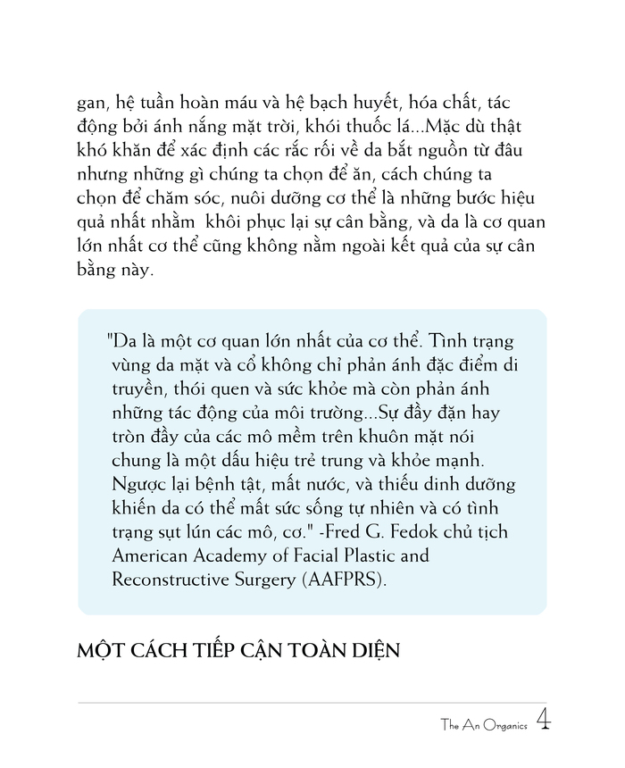 Chương 1 5 Ebook chăm sóc da của The An Organics, Chương 1