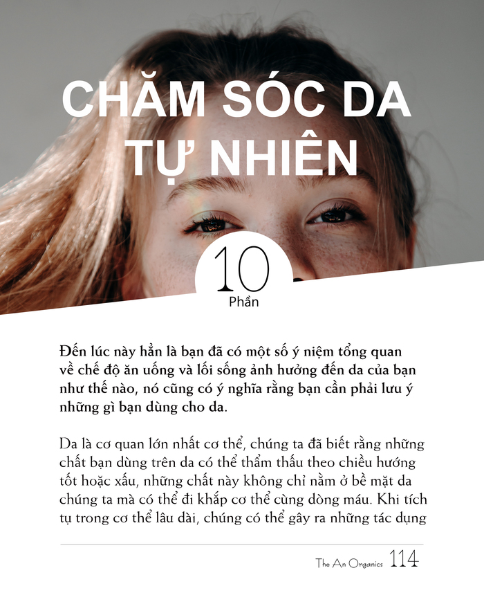 Ebook chăm sóc da toàn diện của The An Organics, Chương 10