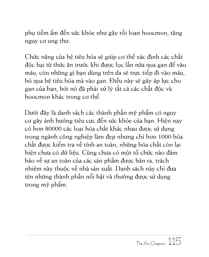 Ebook chăm sóc da toàn diện của The An Organics, Chương 10