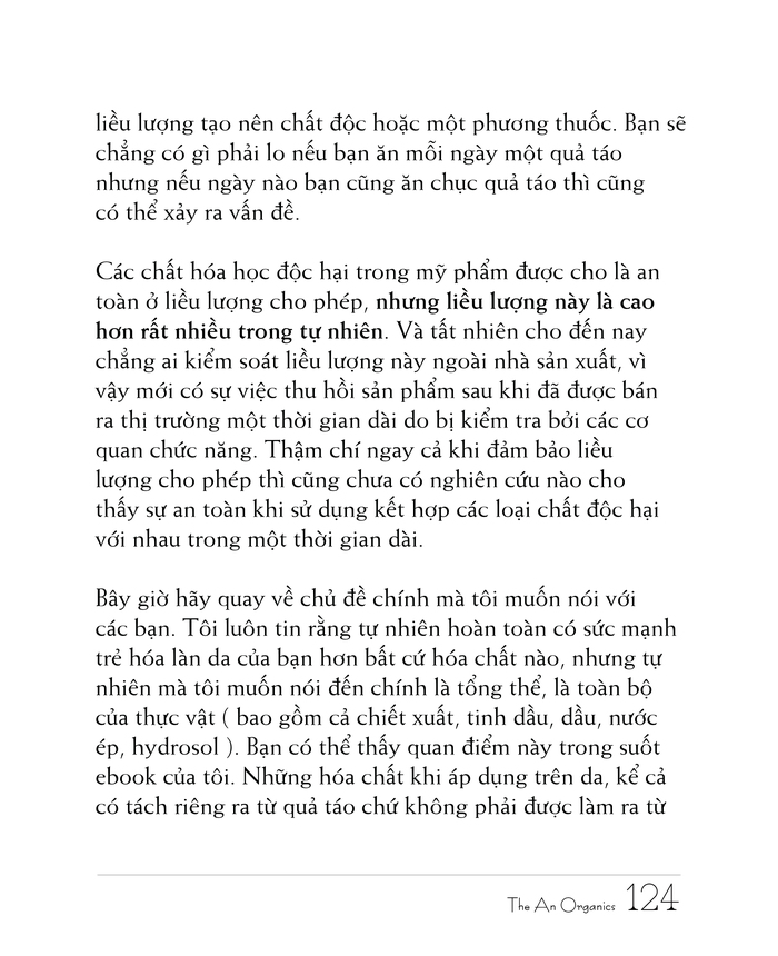 Ebook chăm sóc da toàn diện của The An Organics, Chương 10