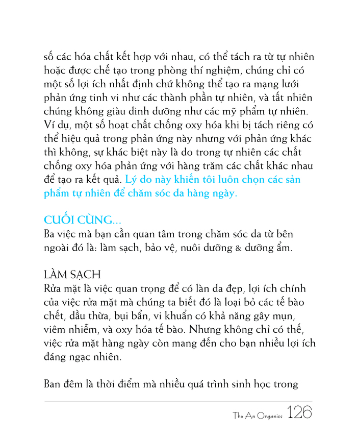 Ebook chăm sóc da toàn diện của The An Organics, Chương 10