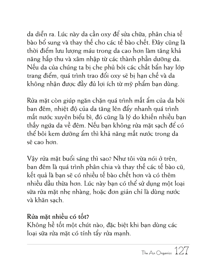 Ebook chăm sóc da toàn diện của The An Organics, Chương 10