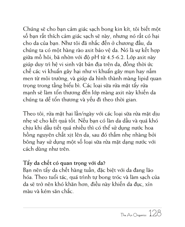 Ebook chăm sóc da toàn diện của The An Organics, Chương 10