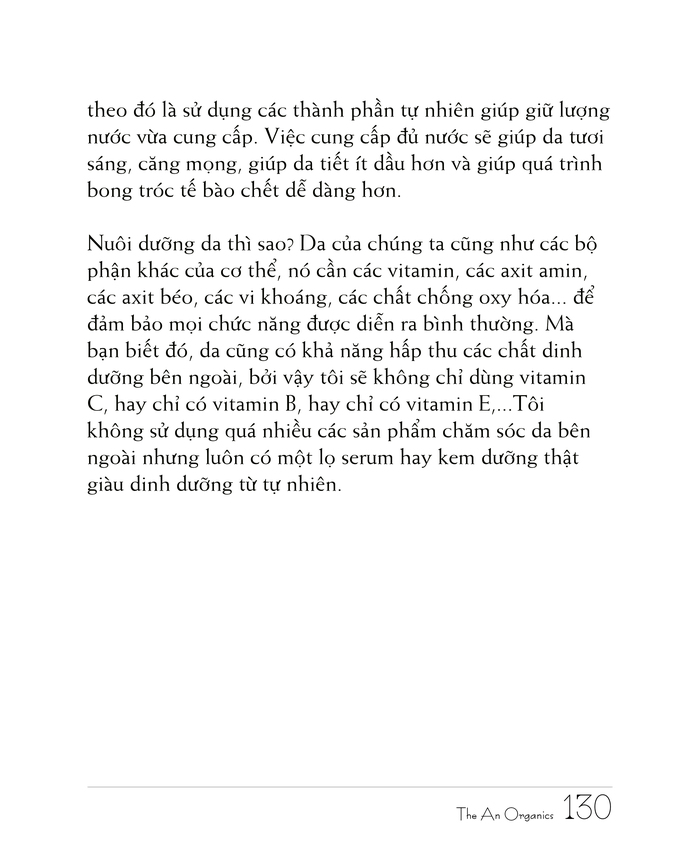 Ebook chăm sóc da toàn diện của The An Organics, Chương 10