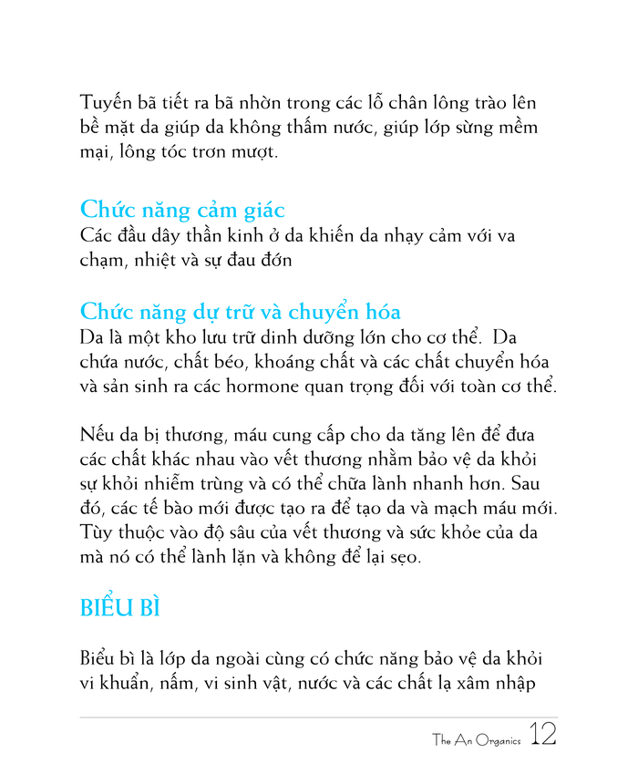 Ebook chăm sóc da toàn diện của The An Organics, Chương 2