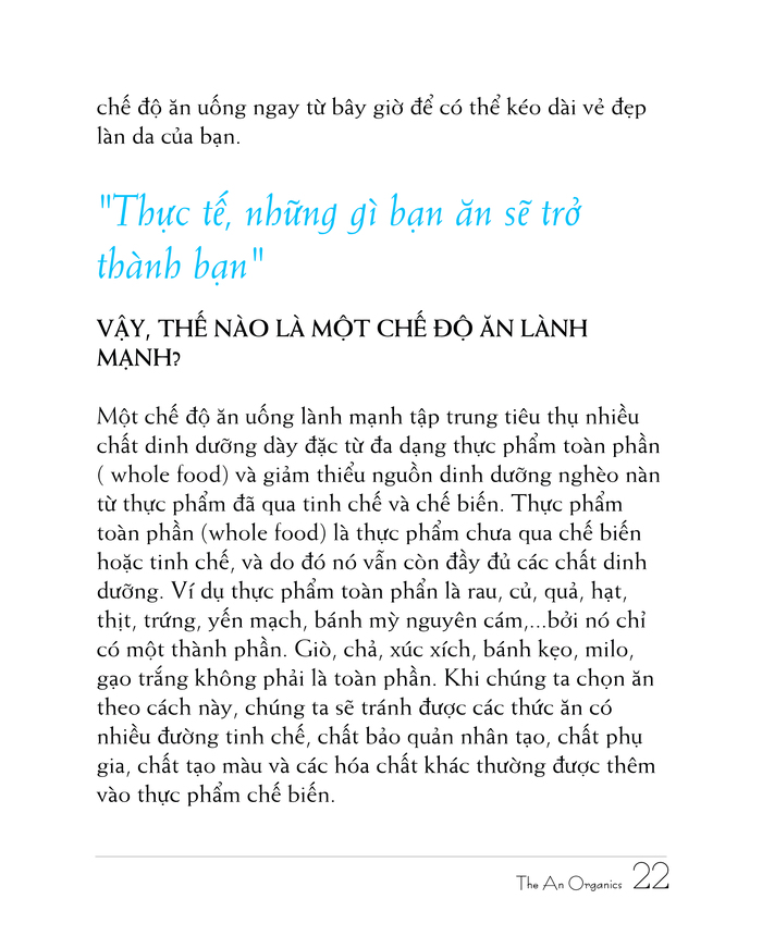 Ebook chăm sóc da toàn diện của The An Organics, Chương 2