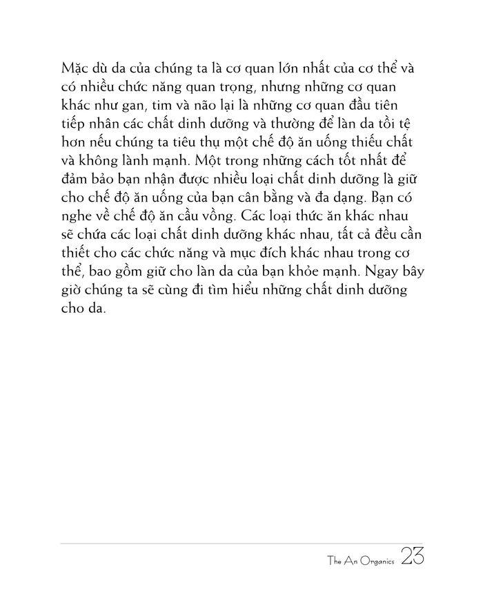 Ebook chăm sóc da toàn diện của The An Organics, Chương 2