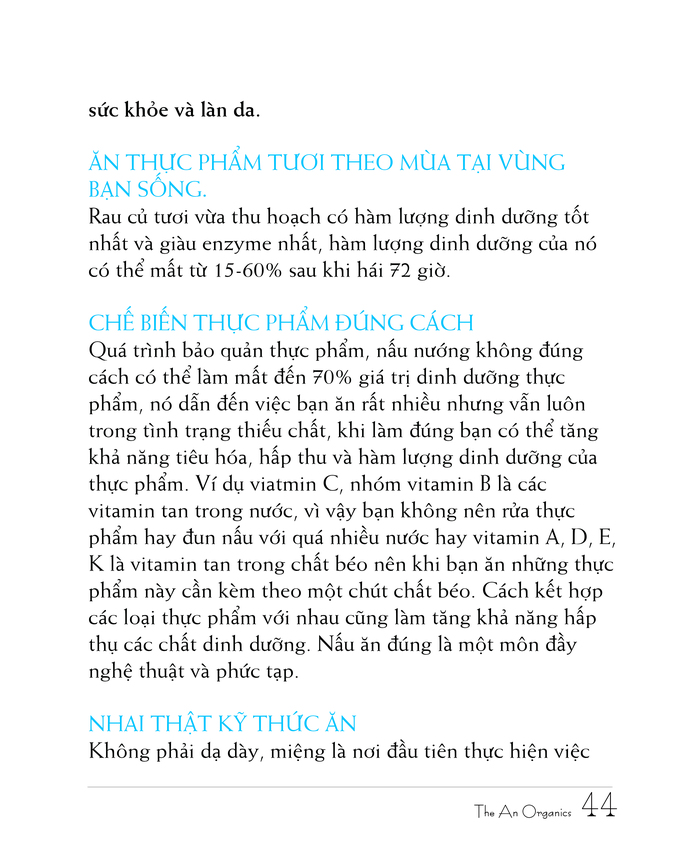 Ebook chăm sóc da toàn diện của The An Organics, Chương 4