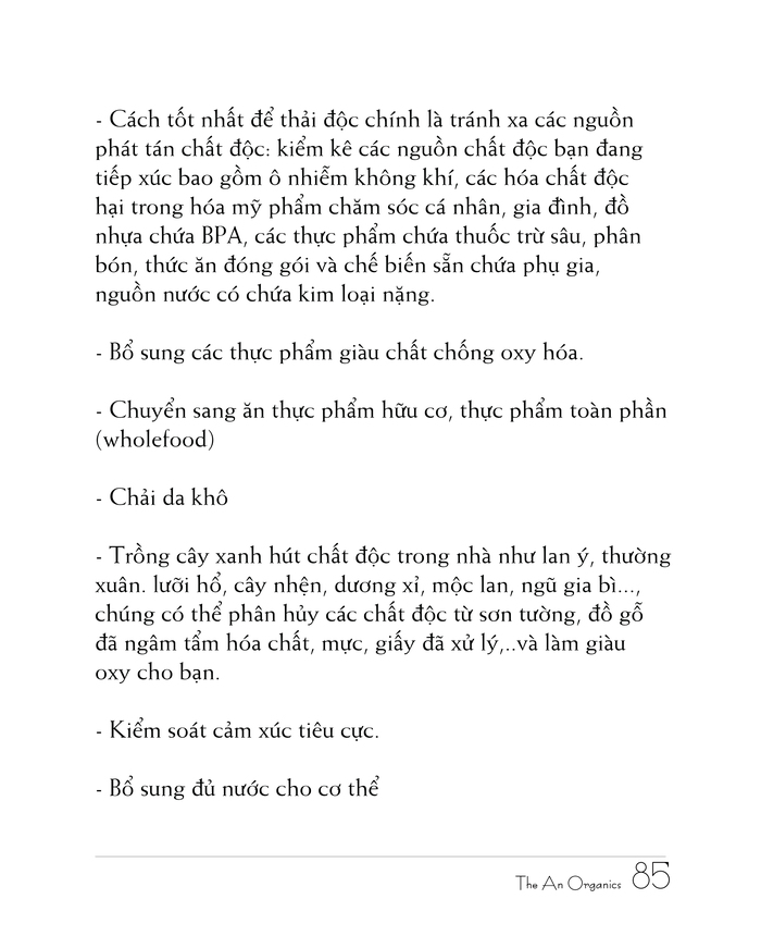 Ebook chăm sóc da toàn diện của The An Organics, Chương 7