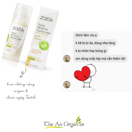 Review kem chống nắng Zatik Naturals