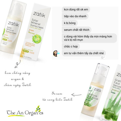 Review kem chống nắng Zatik Naturals