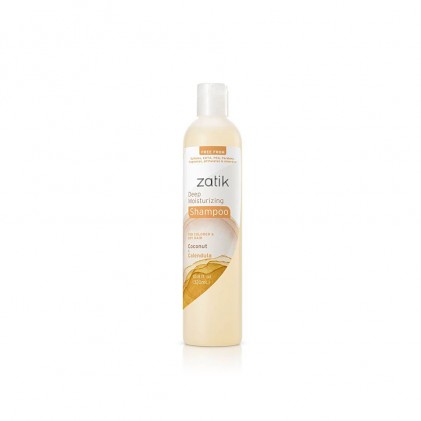 Dầu gội Zatik giúp dưỡng ẩm sâu cho tóc nhuộm và khô, dừa và cúc Calendula