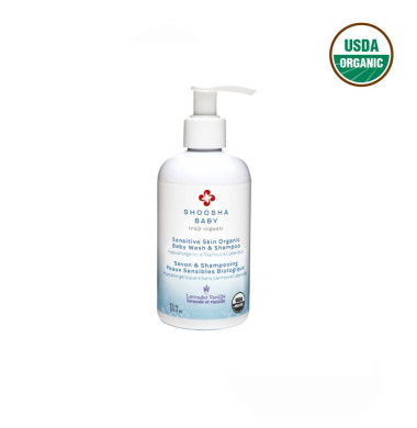Sữa tắm gội cho bé hữu cơ Shoosha hương oải hương & vanilla