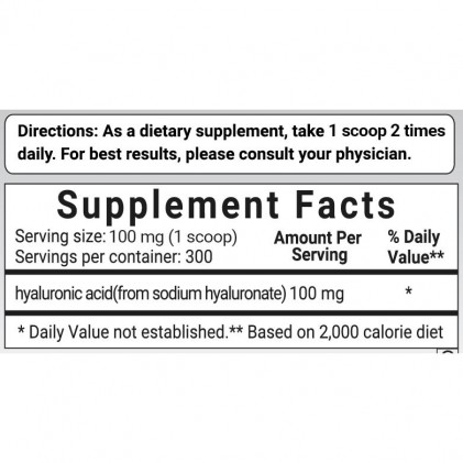 Bột Hyaluronic Acid tinh khiết Micro Ingredients cho sức khỏe của da & khớp & mắt - Ảnh 3