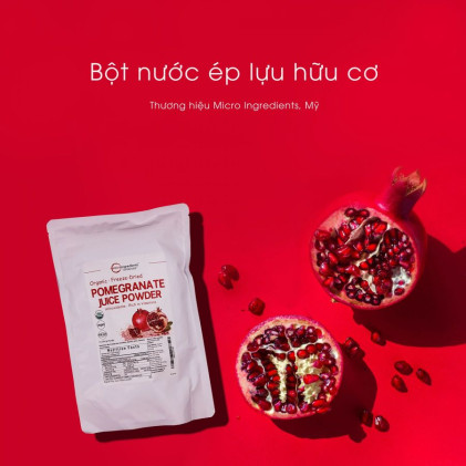 Bột lựu hữu cơ Micro Ingredients Pomegranate Juice Powder 454g - Ảnh 5