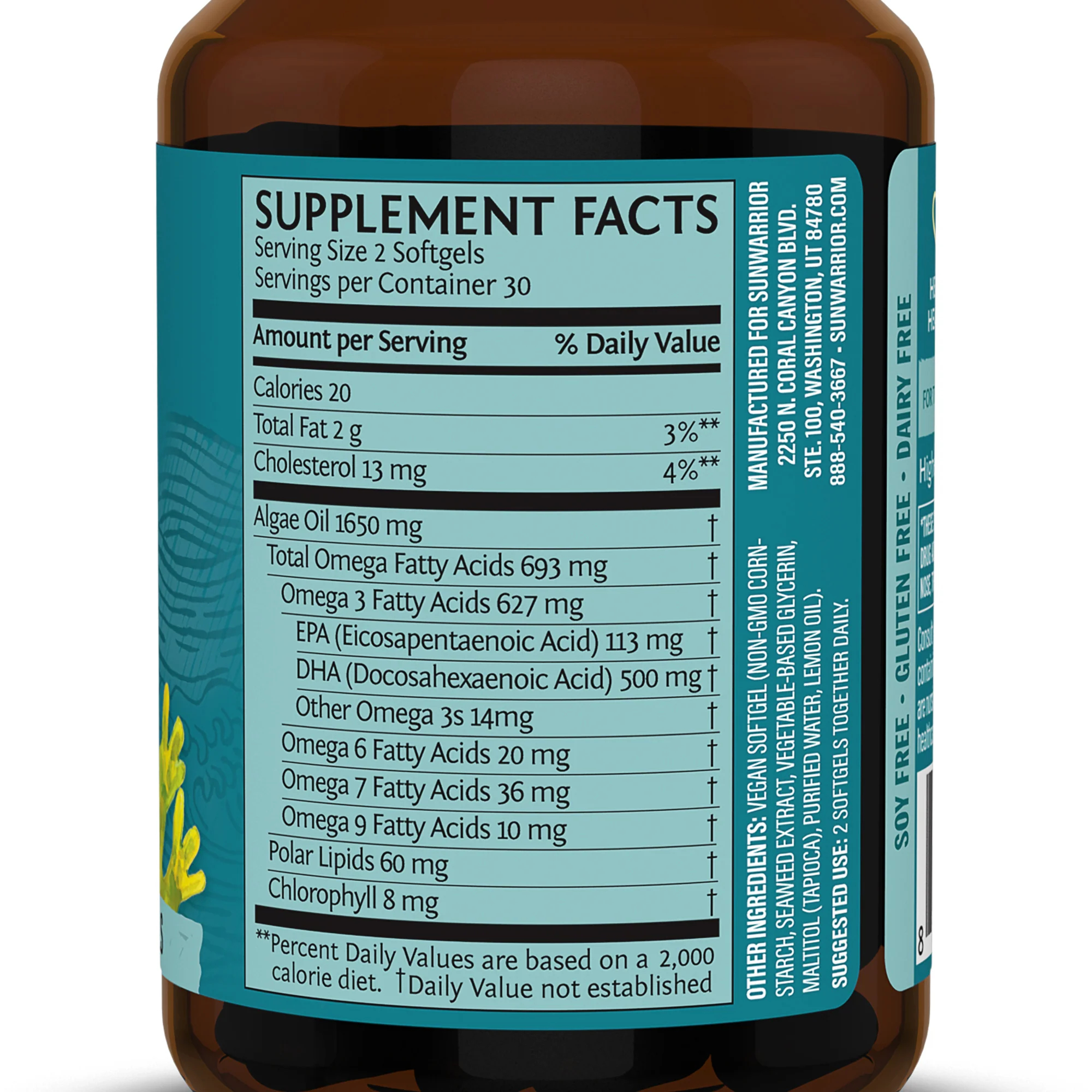 Omega 3 từ tảo Sunwarrior Vegan DHA & EPA 9