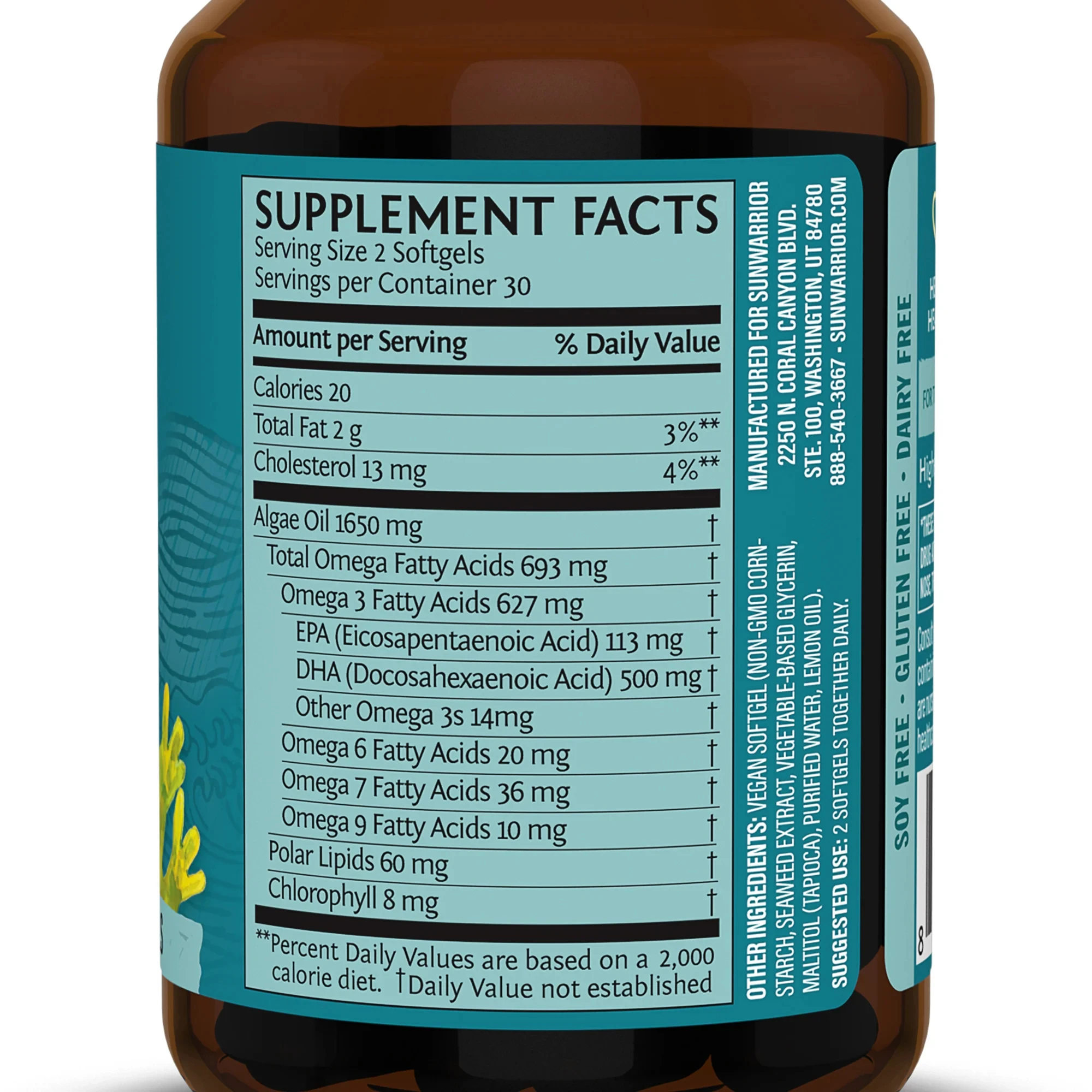 Omega 3 từ tảo Sunwarrior Vegan DHA & EPA 9