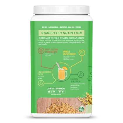 Bột protein thực vật hữu cơ Sunwarrior Classic Protein - Ảnh 5