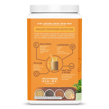 Bột protein thực vật hữu cơ Sunwarrior Classic Plus - Ảnh 9
