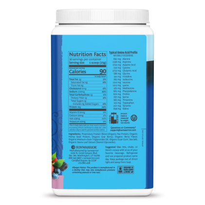 Bột protein thực vật hữu cơ Sunwarrior Warrior Blend - Ảnh 8