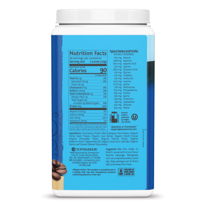 Bột protein thực vật hữu cơ Sunwarrior Warrior Blend - Ảnh 10