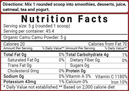 Bột camu camu hữu cơ Micro Ingredients, cung cấp vitamin C tự nhiên - Ảnh 2