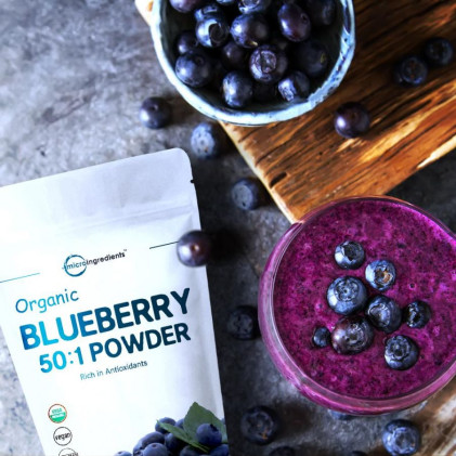 Bột việt quất hữu cơ Micro Ingredients Organic Blueberry 50:1 Concentrate Powder - Ảnh 5
