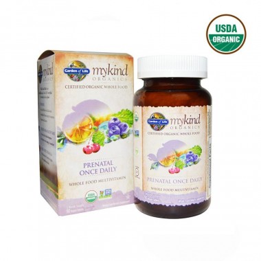 Vitamin cho phụ nữ mang thai & cho con bú hữu cơ Mykind Organics, Prenatal Once Daily, 90 viên