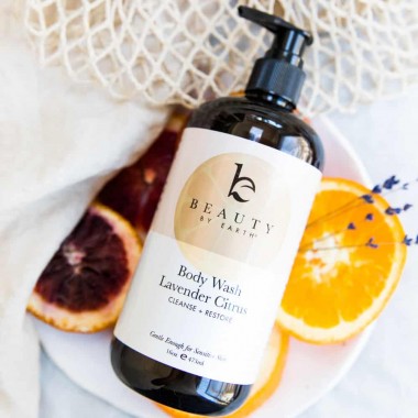 Sữa tắm cho da nhạy cảm Beauty By Earth oải hương cam ngọt 3