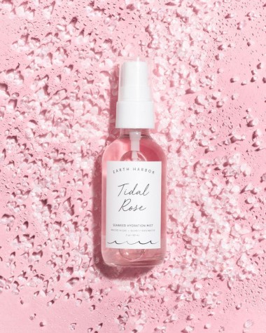 Toner từ hoa hồng và đá thạch anh Earth Harbor TIDAL ROSE Crystal Hydration 4