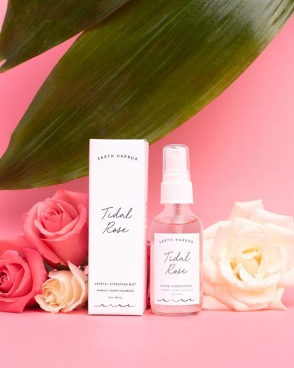 Toner từ hoa hồng và đá thạch anh Earth Harbor TIDAL ROSE Crystal Hydration - Ảnh 5
