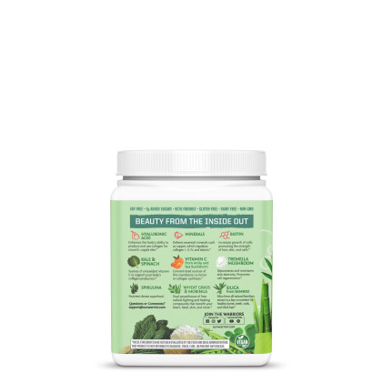 Bột tăng cường collagen với nhiều rau xanh & lợi khuẩn Sunwarrior Beauty Greens Collagen Booster - Ảnh 9