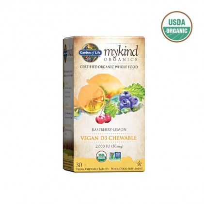 Vitamin D3 hữu cơ dạng viên nhai Mykind Organics 1