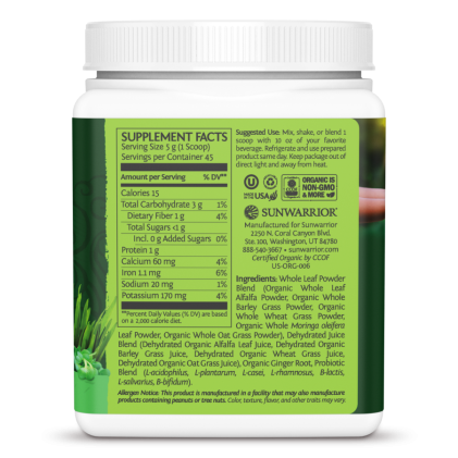 Hỗn hợp thực phẩm xanh hữu cơ Sunwarrior Ormus Super Greens - Ảnh 5