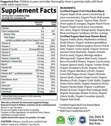 Vitamin hữu cơ dạng kẹo nhai cho bé Mykind Organics Kids Multi Gummies 3