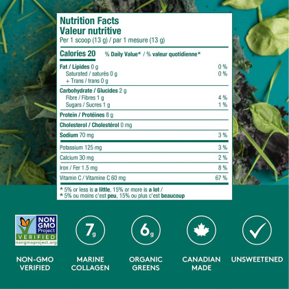 Collagen thủy phân từ cá chứa thêm rau xanh Sproos Collagen Greens - Ảnh 3