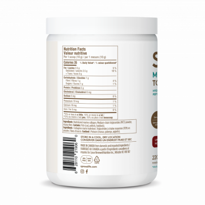 Bột collagen peptide thủy phân từ cá thêm chất béo có lợi Sproos MCT Collagen Creamer - Ảnh 3