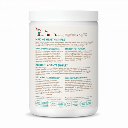 Bột collagen peptide thủy phân từ cá thêm chất béo có lợi Sproos MCT Collagen Creamer - Ảnh 4