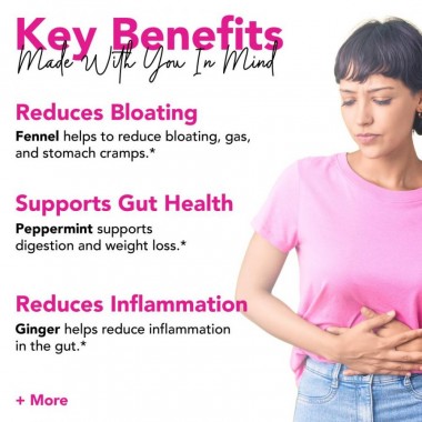 Trà giảm đầy hơi chướng bụng hữu cơ Pink Stork Bloat Tea (30 cốc) 5