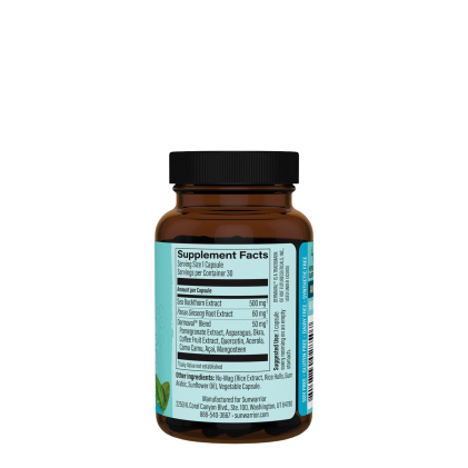 Bảng thành phần Viên uống chống nắng, bảo vệ & khôi phục collagen Sunwarrior Vegan Collagen Capsules