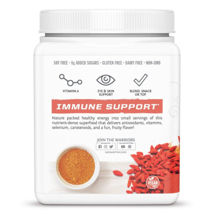 Bột nước ép kỳ tử hữu cơ Sunwarrior Organic Goji Berry Juice Powder - Ảnh 3