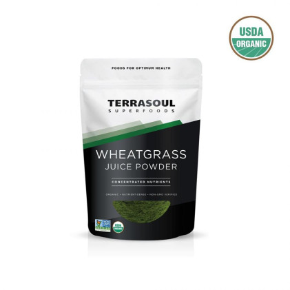 Bột nước ép cỏ lúa mì hữu cơ Terrasoul WHEATGRASS JUICE POWDER 1