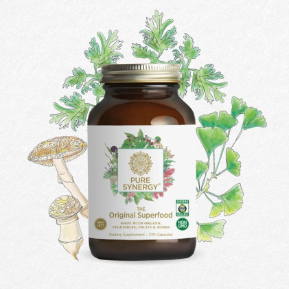 Viên uống hỗn hợp 60+ loại siêu thực phẩm Pure Synergy SUPERFOOD CAPSULES - Ảnh 3