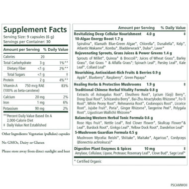 Viên uống hỗn hợp 60+ loại siêu thực phẩm Pure Synergy SUPERFOOD CAPSULES 7