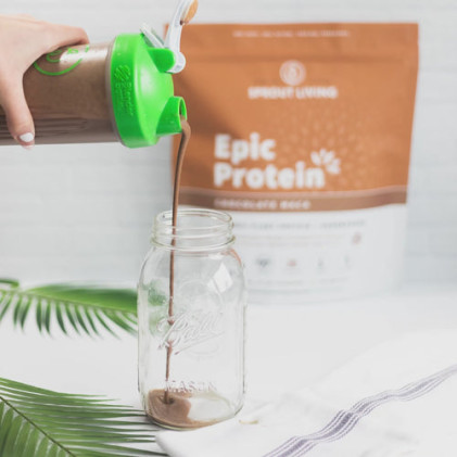 Protein thực vật & siêu thực phẩm Sprout Living, Epic Protein, Organic Plant Protein, Chocolate Maca - Ảnh 9